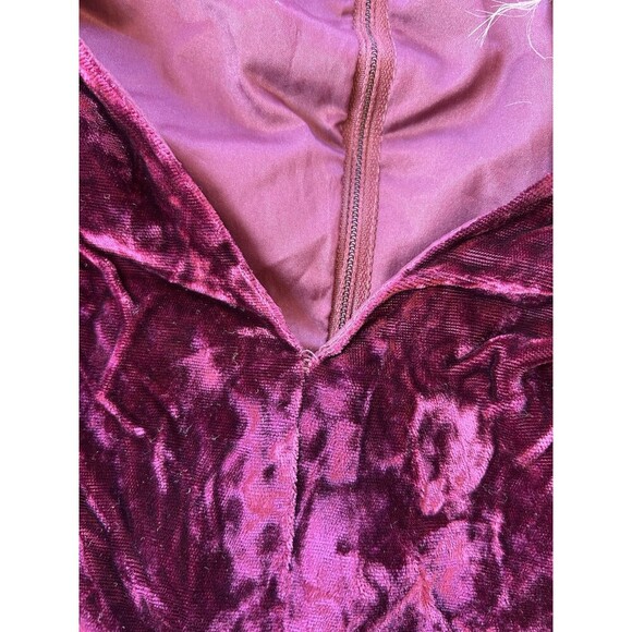 Vintage Casadei Velvet Victorian Edwardian Formal Dress Cosplay Red Purple - Picture 5 of 8